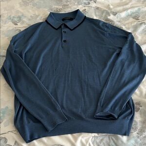 Ermenegildo Zegna Deep Blue Polo Shirt